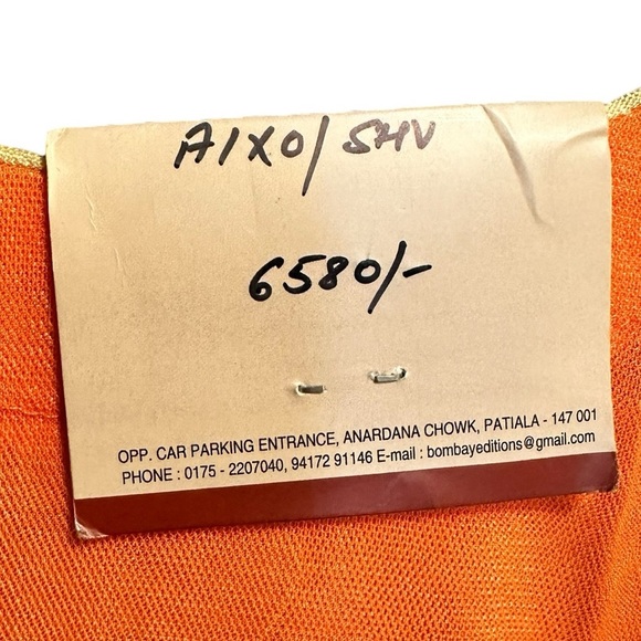 Bombay Editions Special Occasion Tulle Orange Maxi Dress Size Medium Tall NWT - Picture 8 of 11